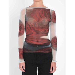 Jean Paul Gaultier Women Blurry Roses Top